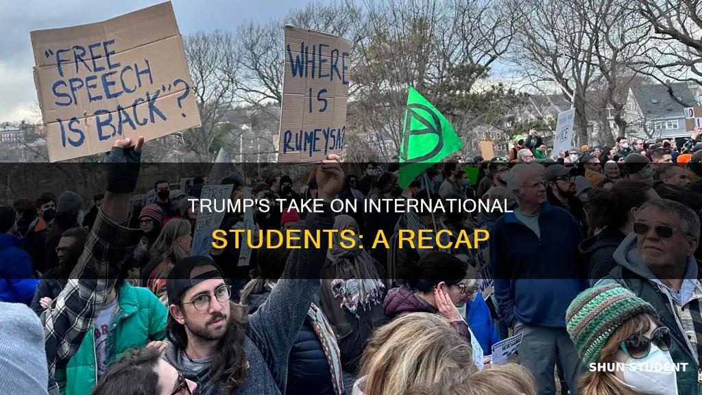 what did trump say about international students