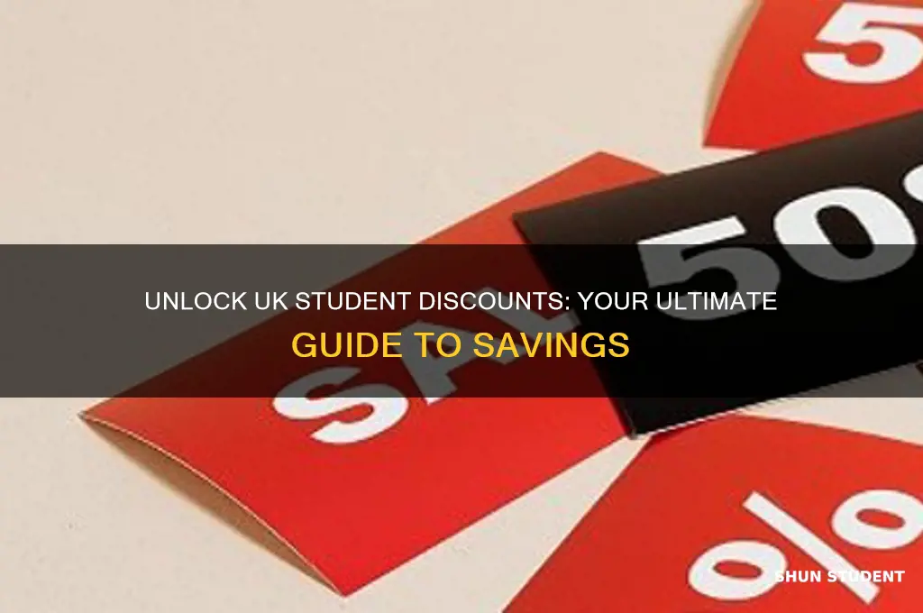 what discounts can you get with a student card uk