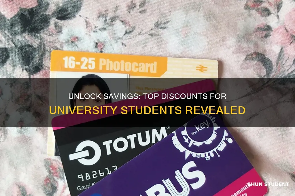 what discounts do uni students get