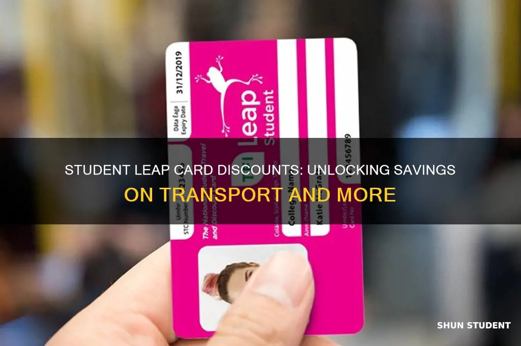 what discounts do you get with a student leap card
