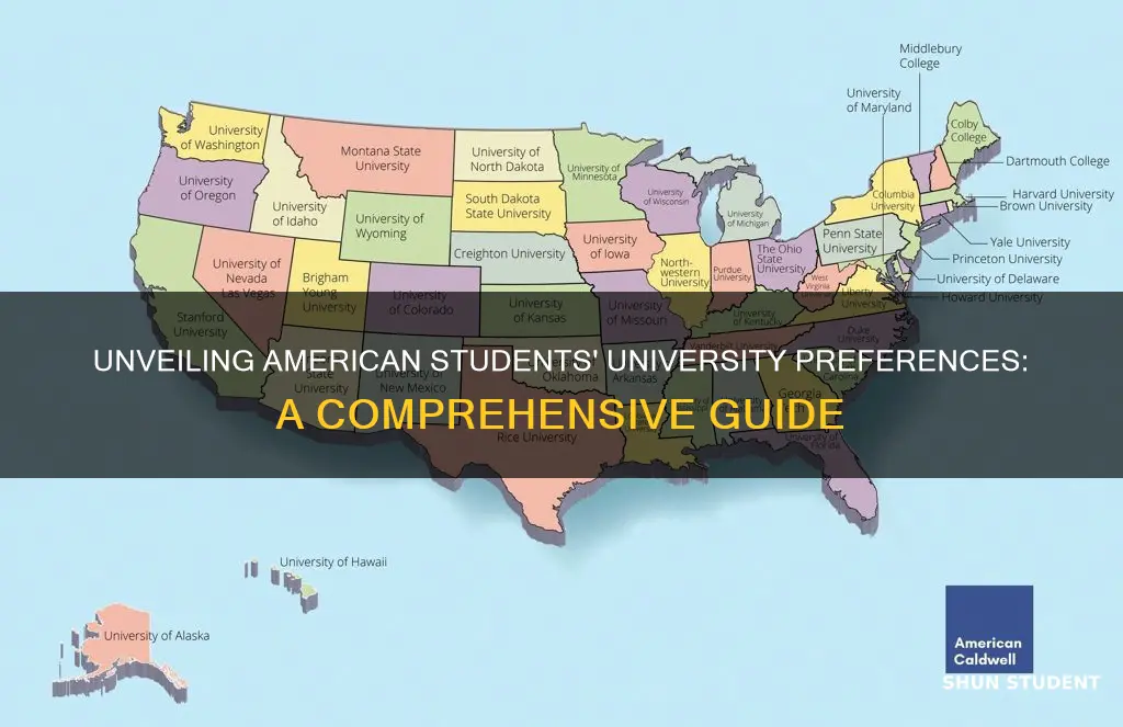 what do american students look for in a university