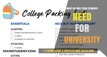 University Freshmen: Packing for Your New Life