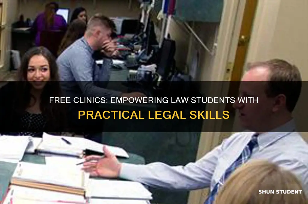 what do free clinics teach law students