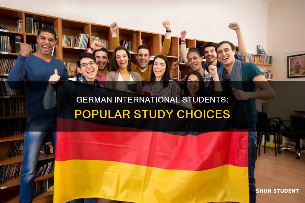 what do german international students study