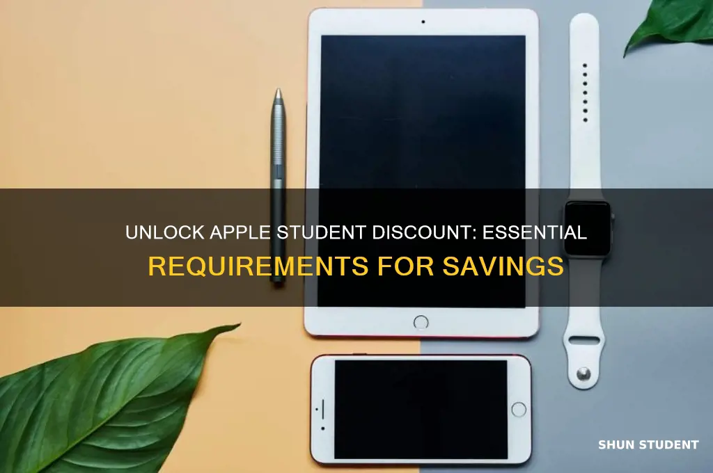 what do i need for apple student discount