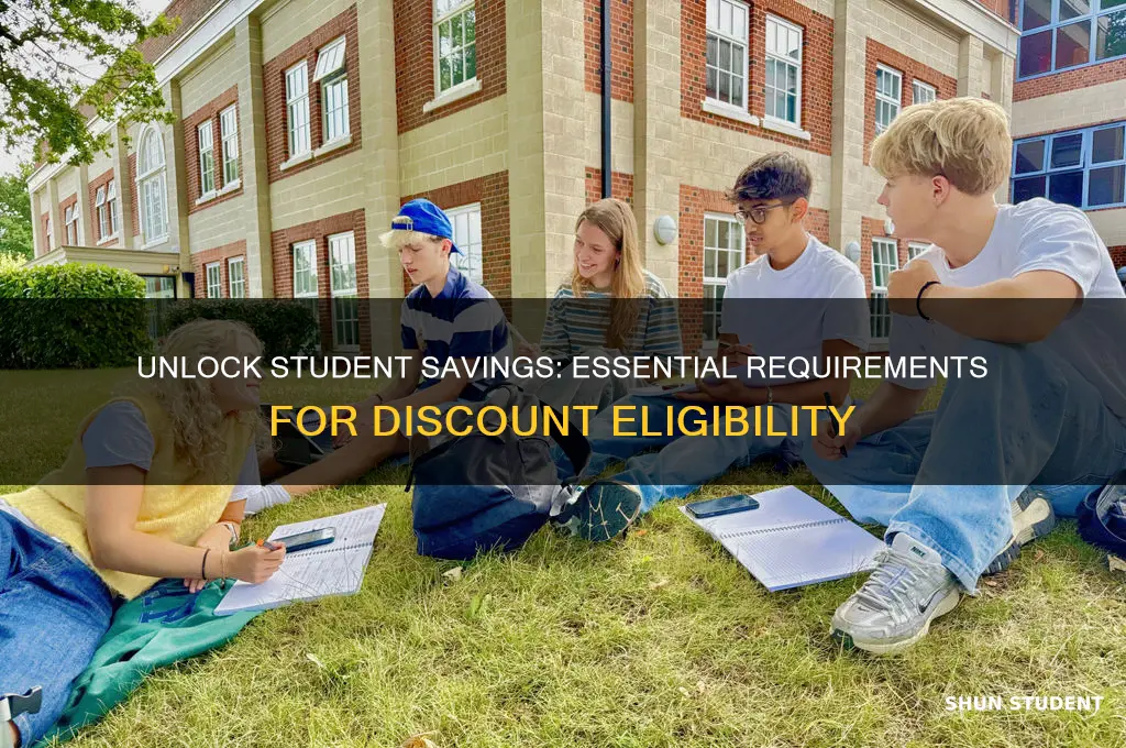 what do i need for student discount