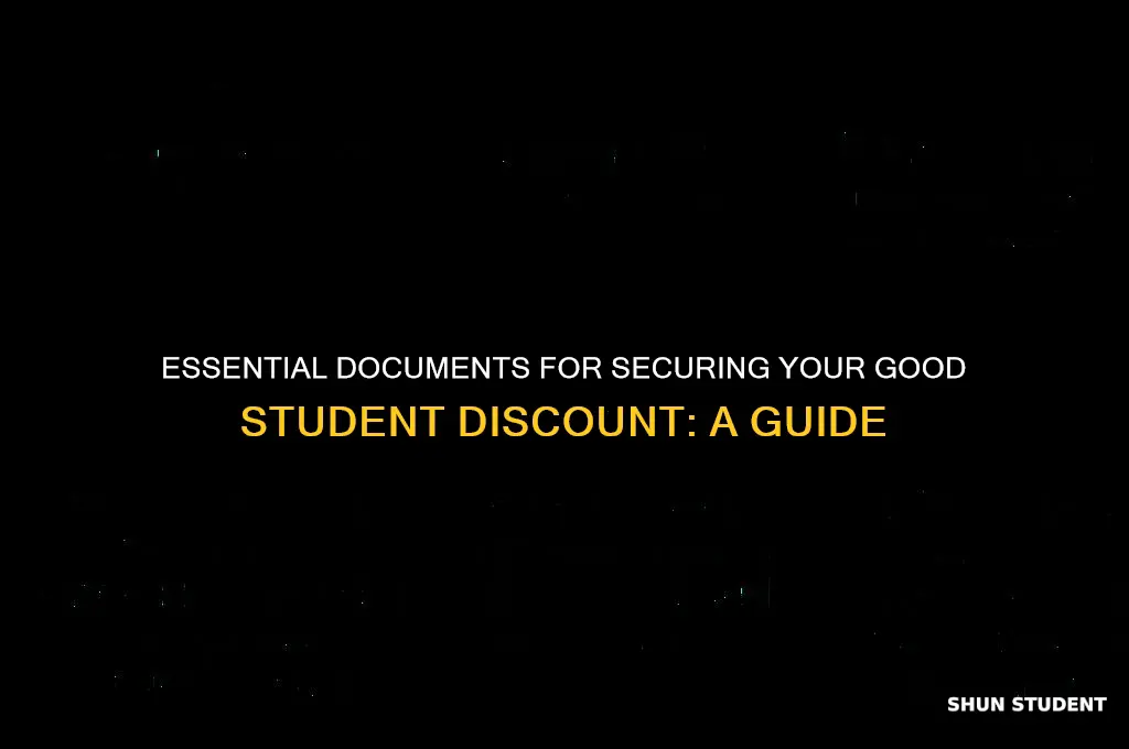what do i need to submit for good student discount