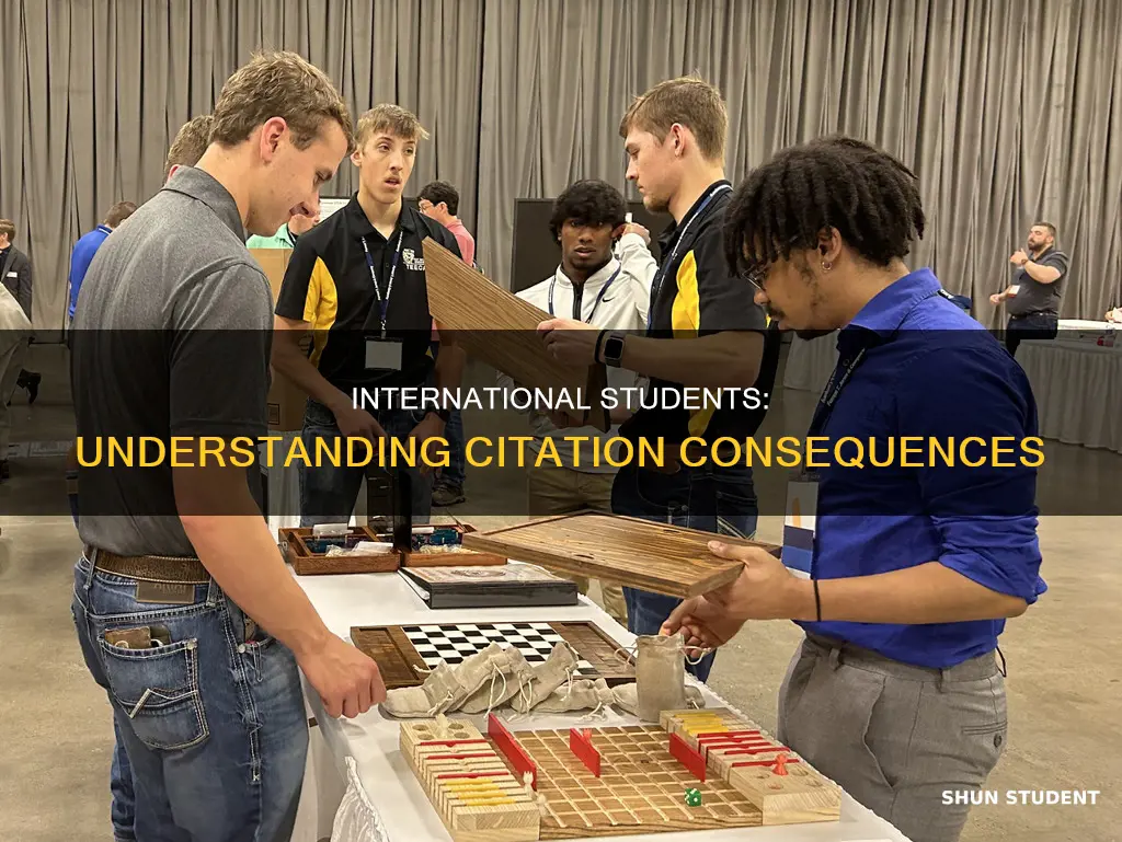 what do international students do if they get citation