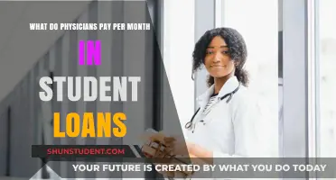 Physicians' Monthly Student Loan Payments: How Much?