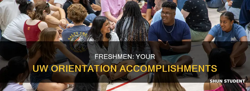 what do students accomplish at university of washington orientation