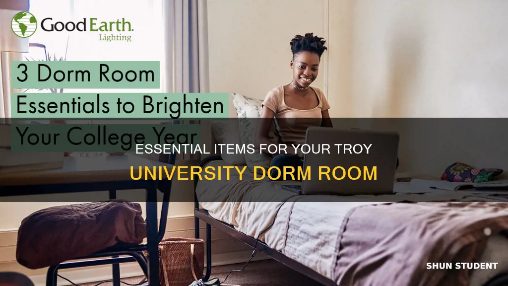 what do students need to bring dorm room troy university