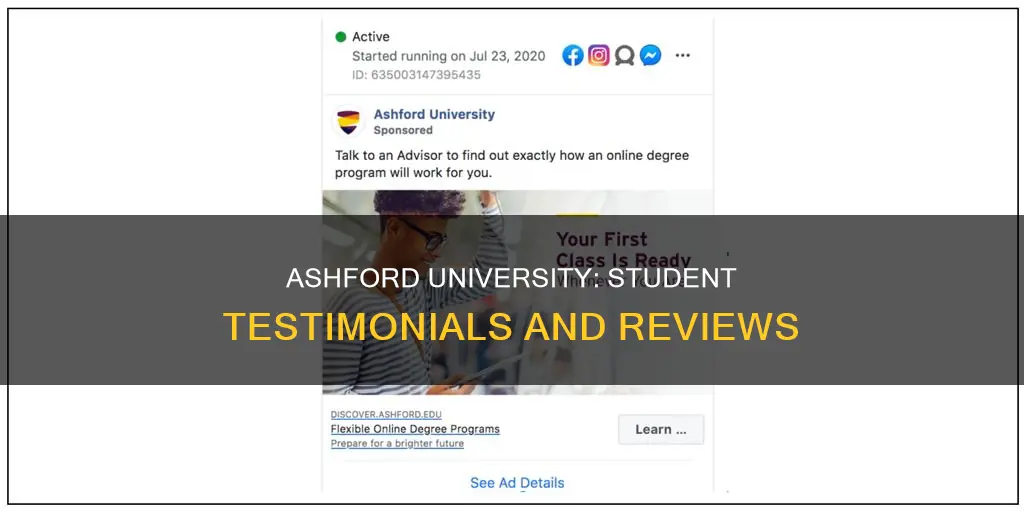 what do students say about ashford university
