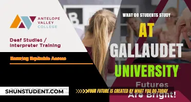 Gallaudet University: What Deaf Students Study