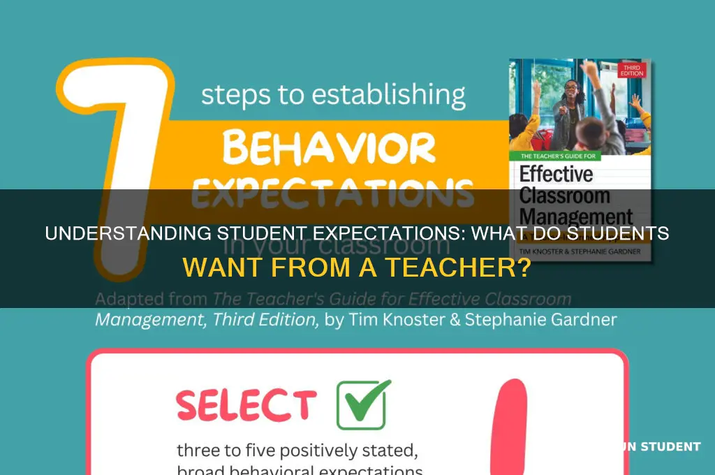 what do students want from a teacher