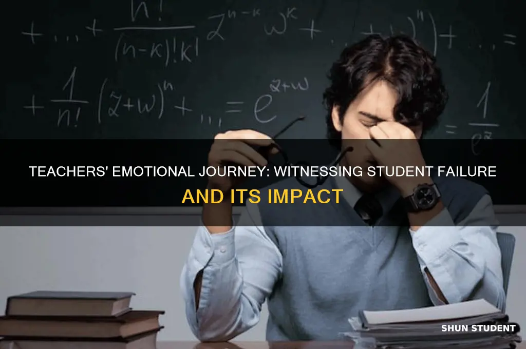 what do teacher s feel when seeing students fail