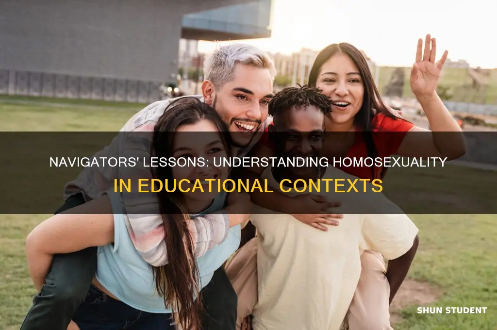 what do the navigators teach students about homosexuality