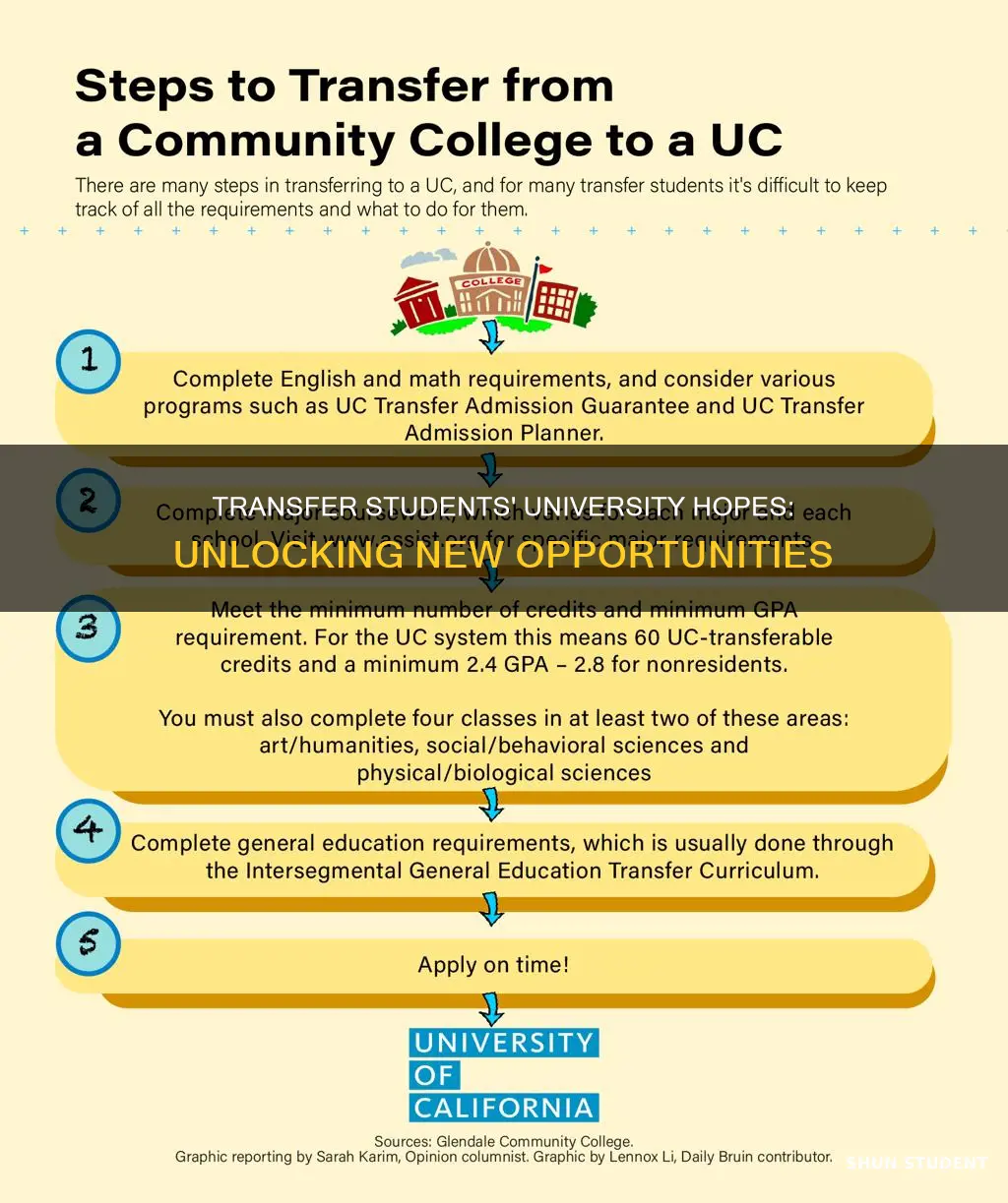 what do transfer students want from university