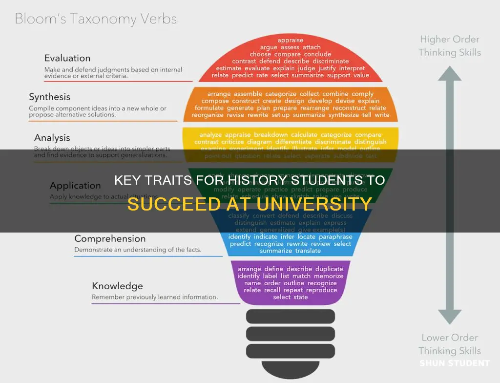 what do universities look for in a history student