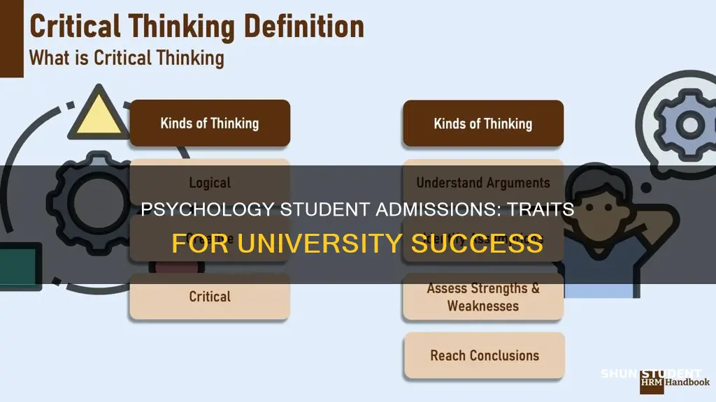 what do universities look for in a psychology student