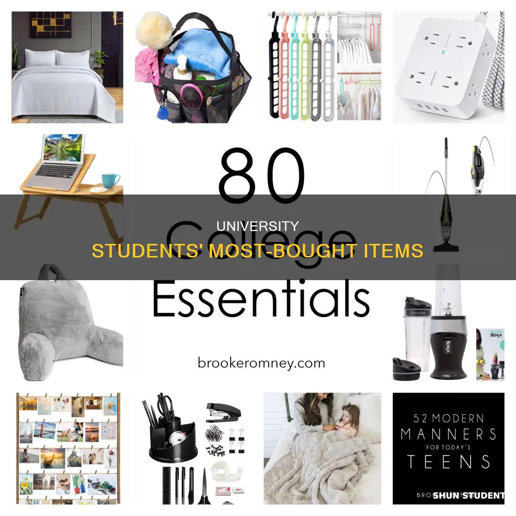 what do university students buy the most