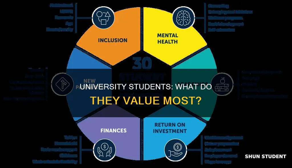 what do university students value
