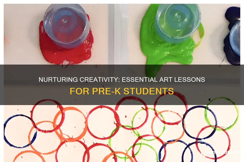 what do you teach pre k art students