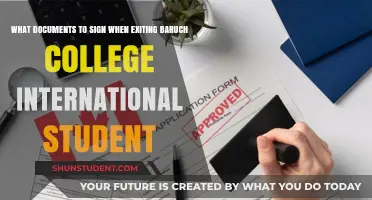 Exit Paperwork: International Students Leaving Baruch College