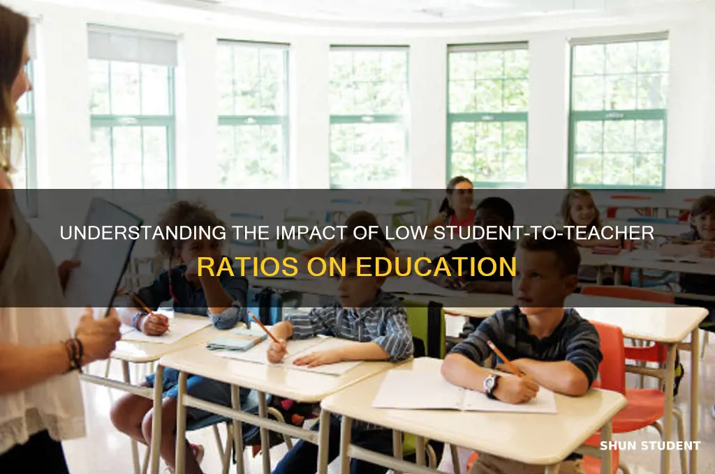 what does a low student to teacher ratio mean