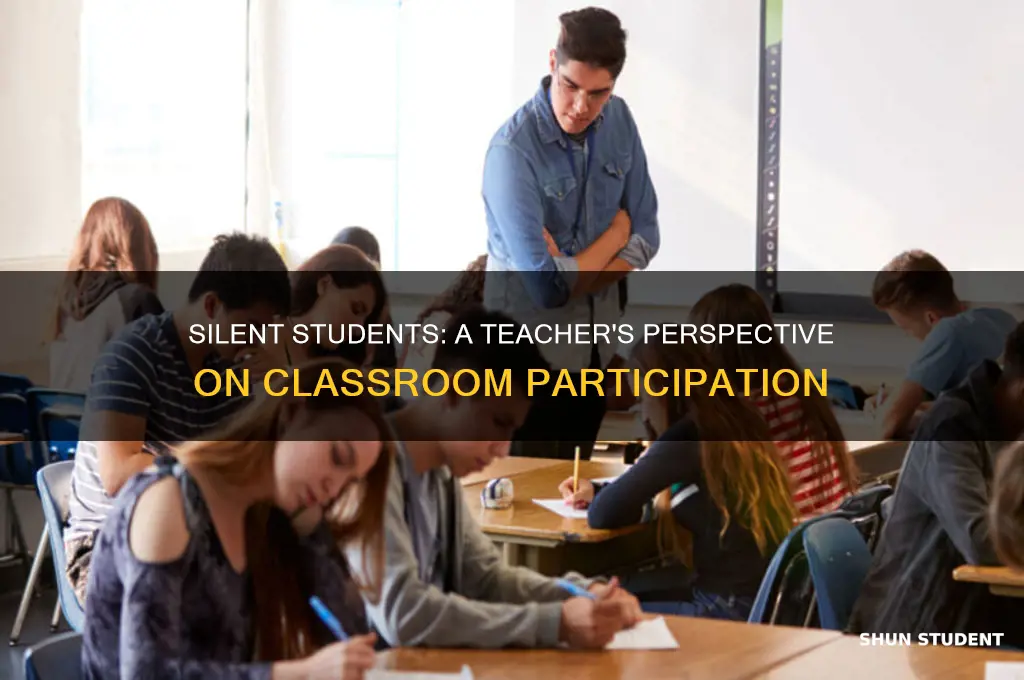what does a teacher think about students who dont participate