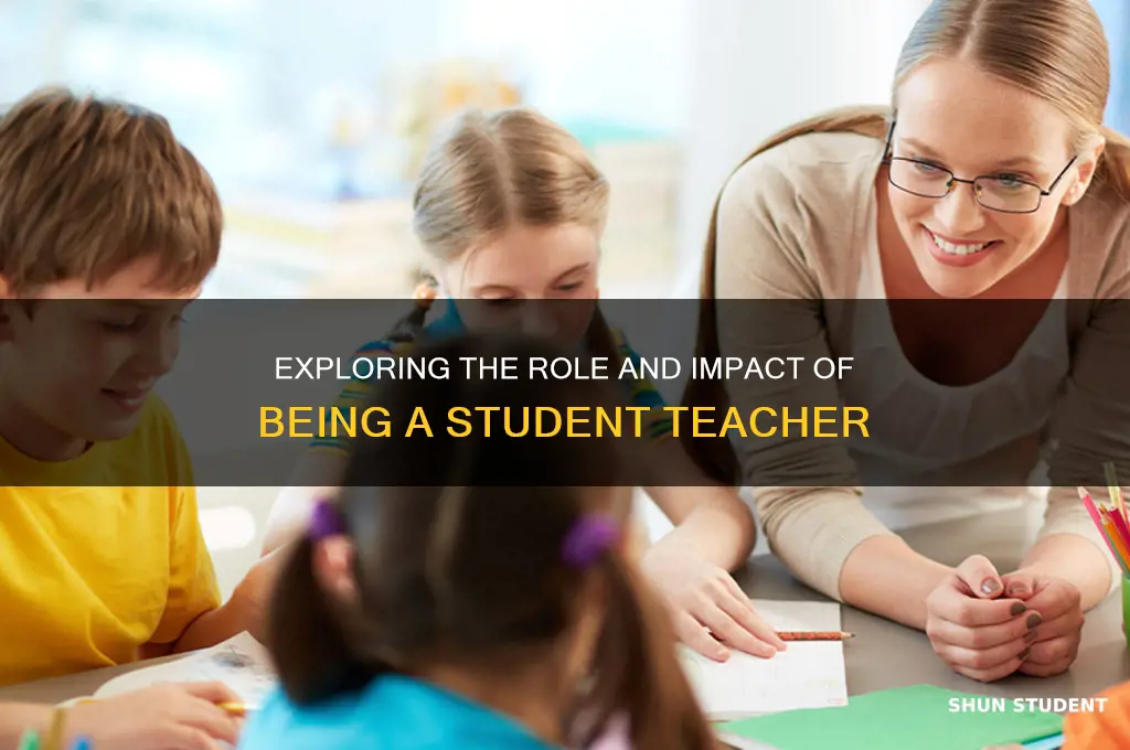 what does being a student teacher mean