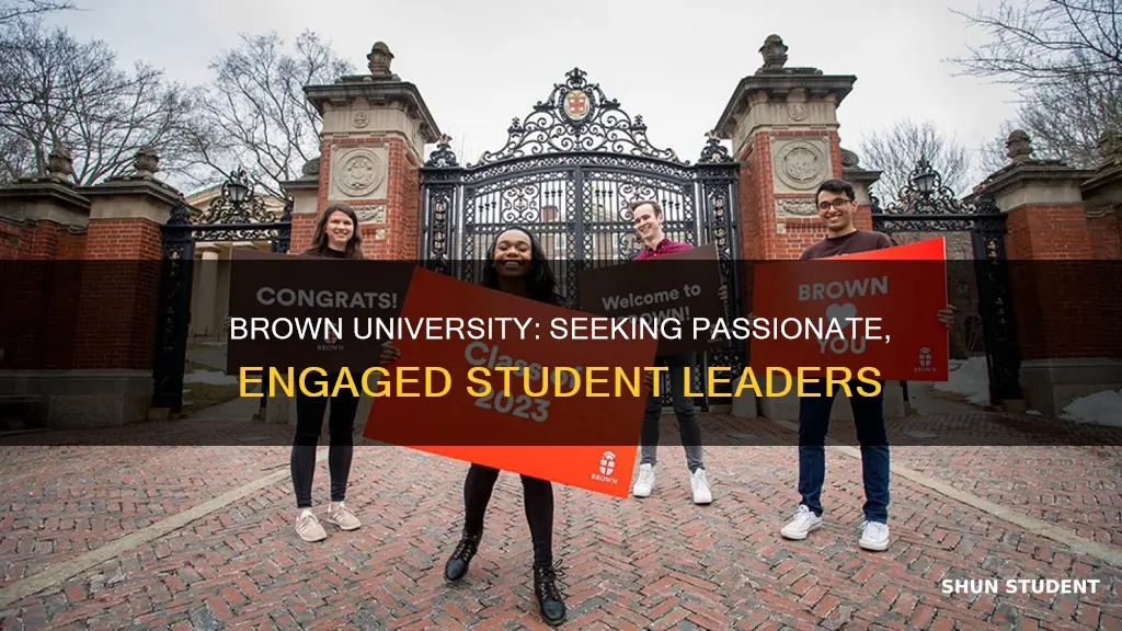 what does brown university look for in a student