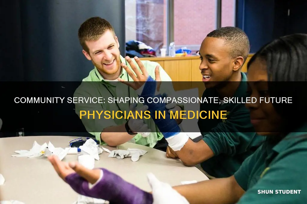 what does community service teach med students