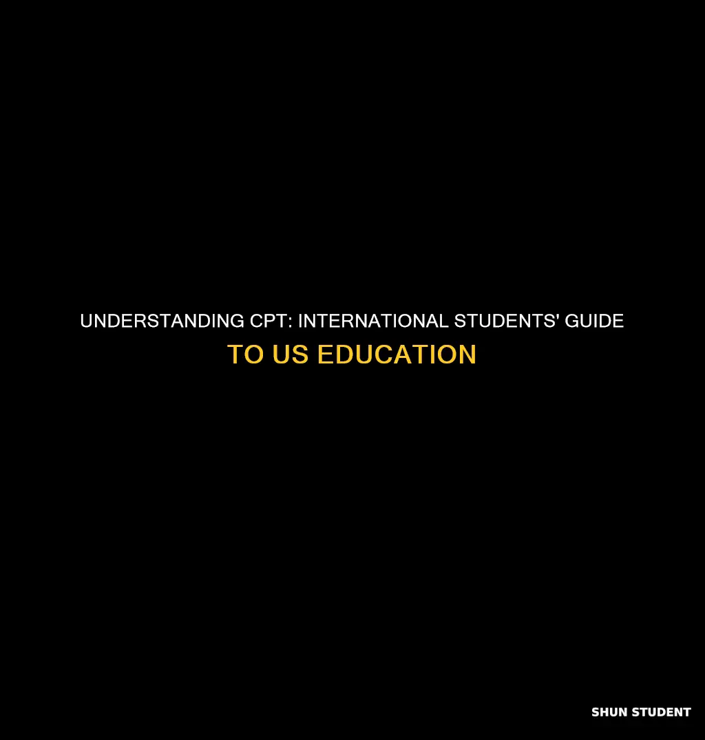 what does cpt stand for international student