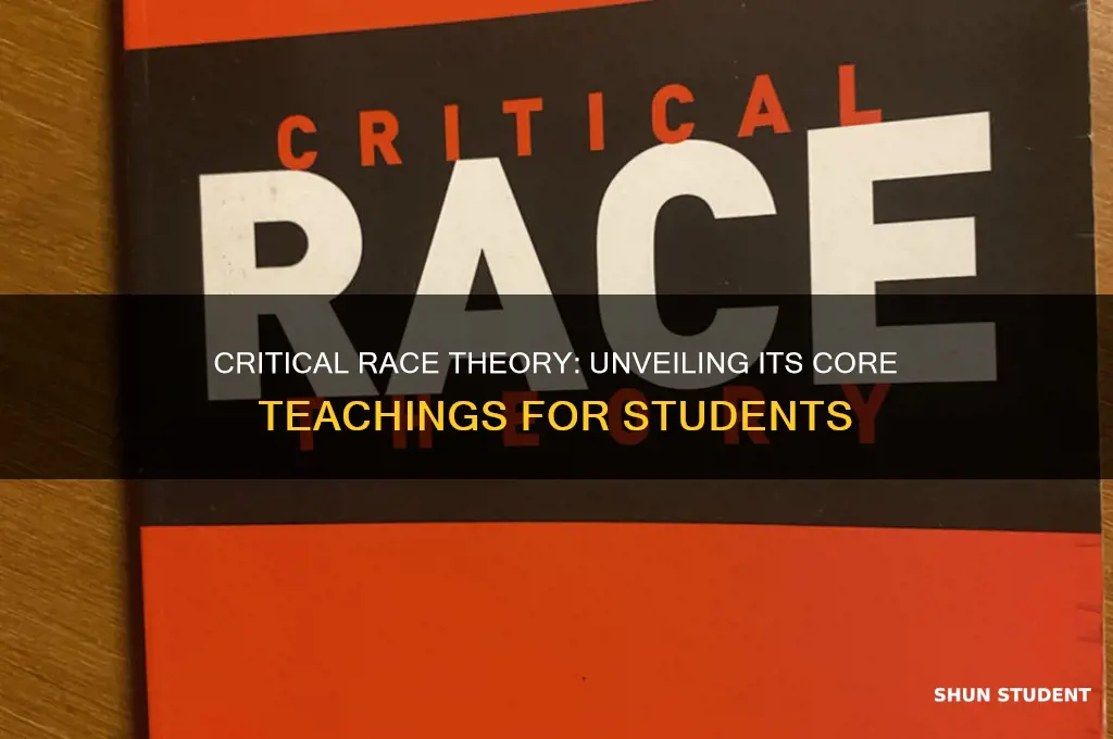 what does critical race theory teach students