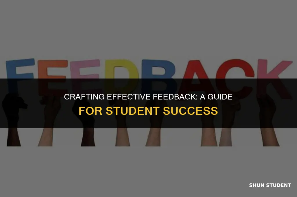 what does good feedback for students look like