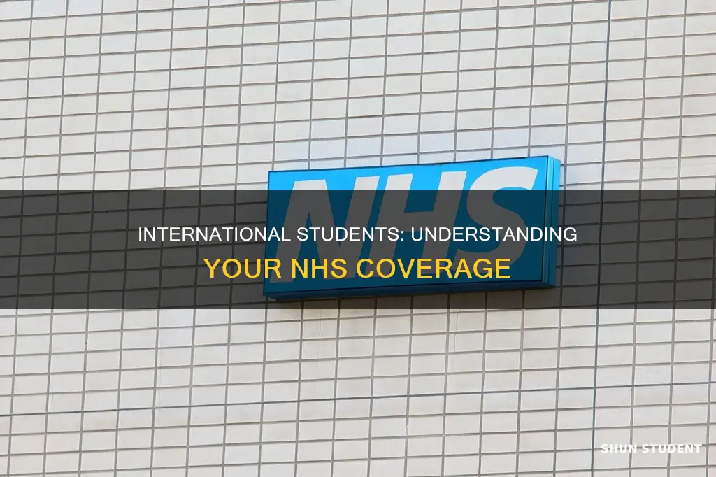 what does nhs cover for international students