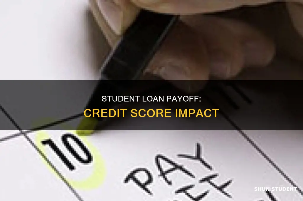what does paying off student loans do to your credit