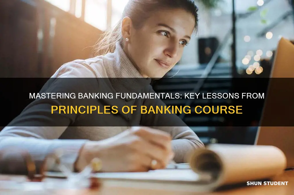 what does principles of banking course teach students