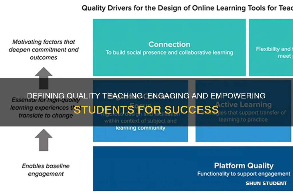 what does quality look like teaching students