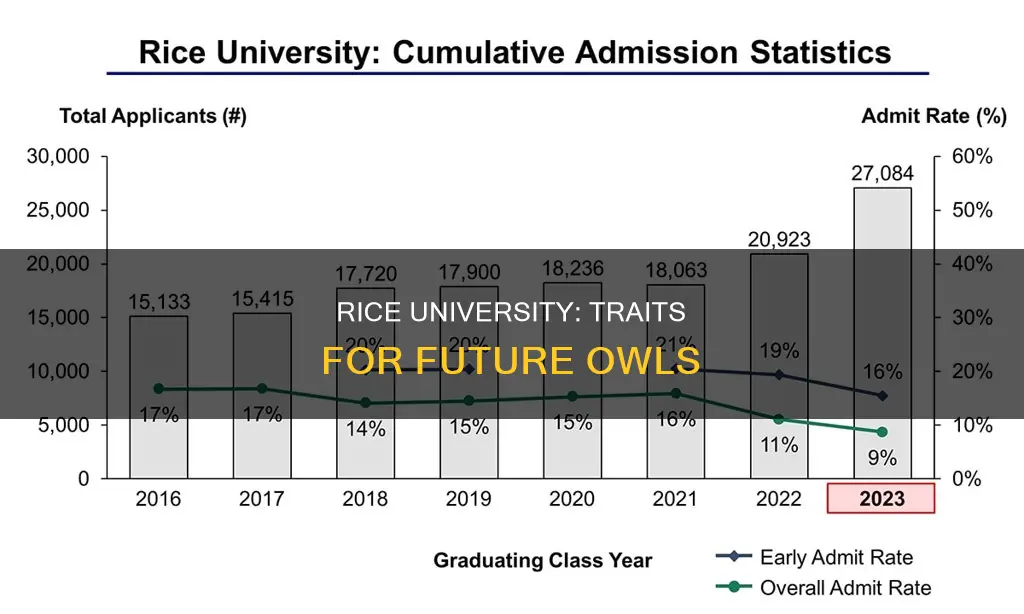 what does rice university look for in students