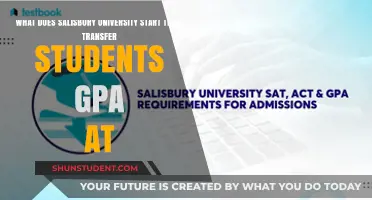 Salisbury University Transfer Students: Starting GPA