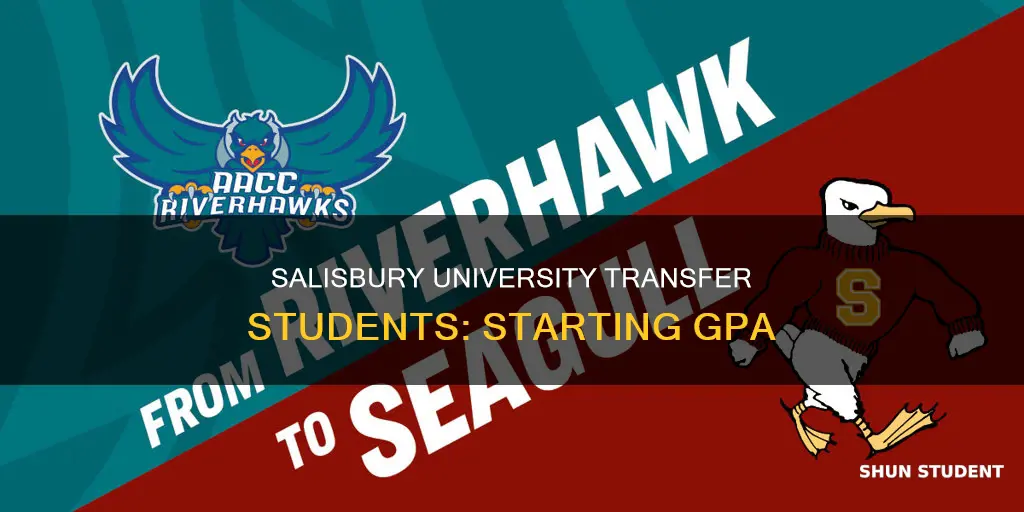 what does salisbury university start their transfer students gpa at