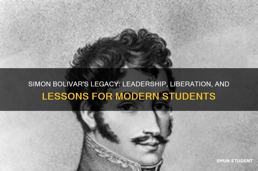 what does simon bolivar teach to students