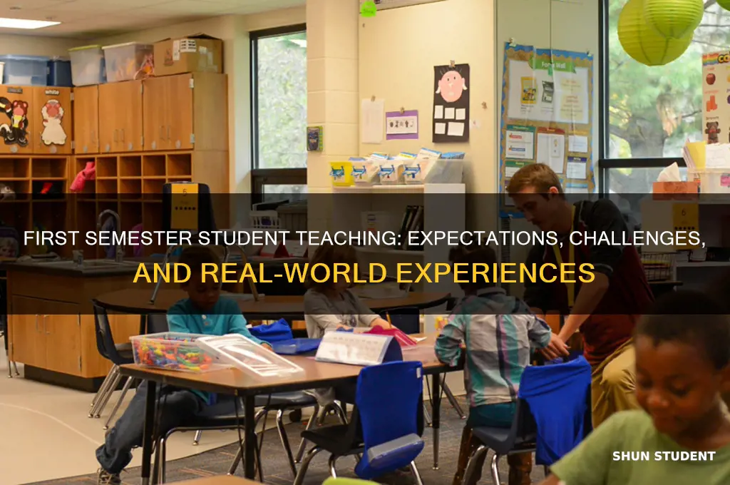 what does student teaching look like in first semester