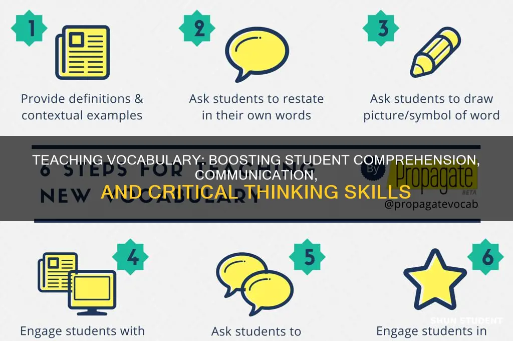 what does teaching vocubulary to students help increase