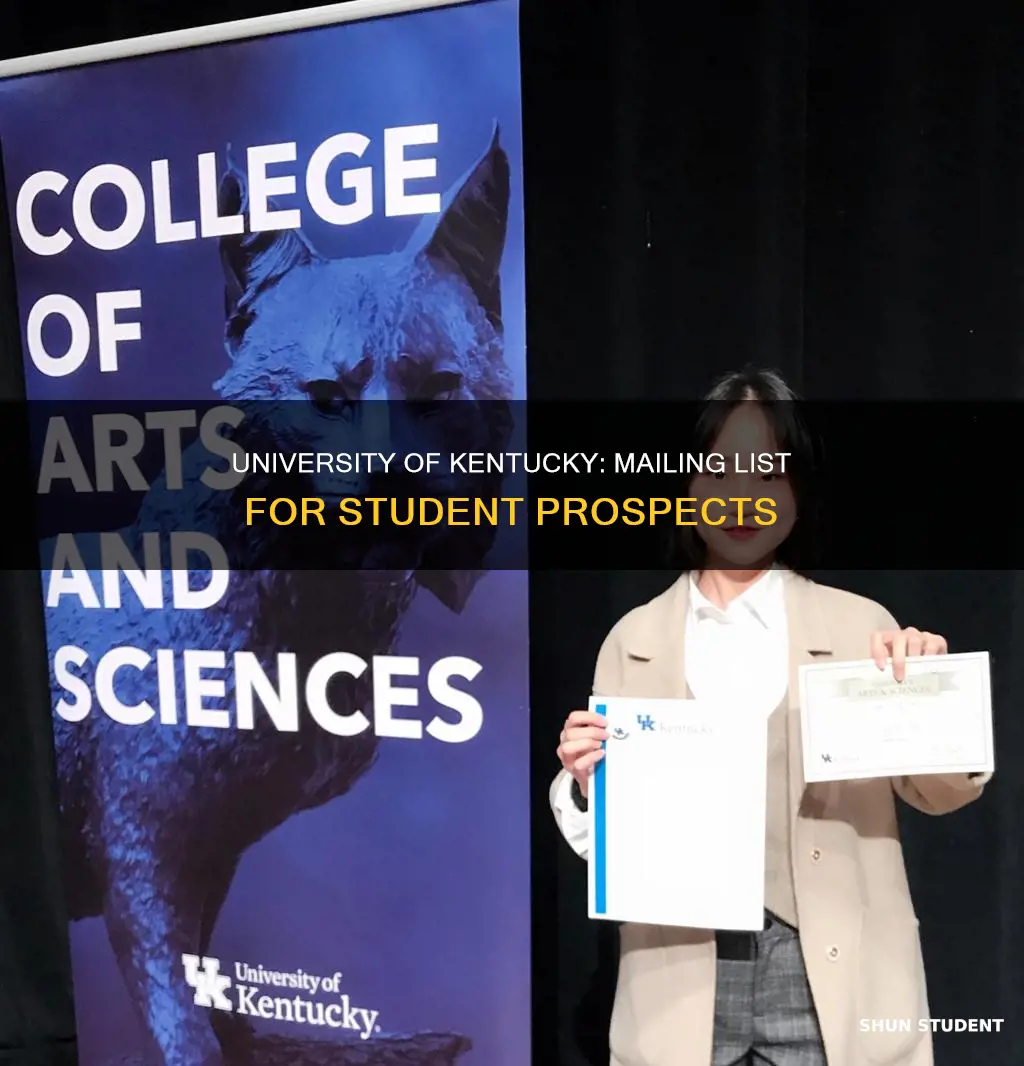 what does the university of kentucky send to student prospects