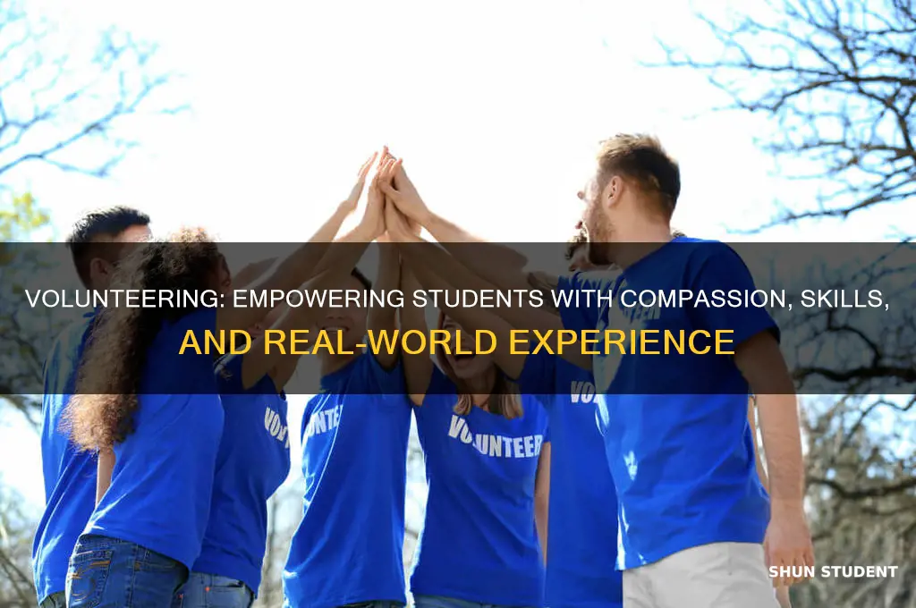 what does volunteering teach students