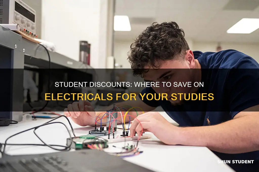 what electrical shops do student discount