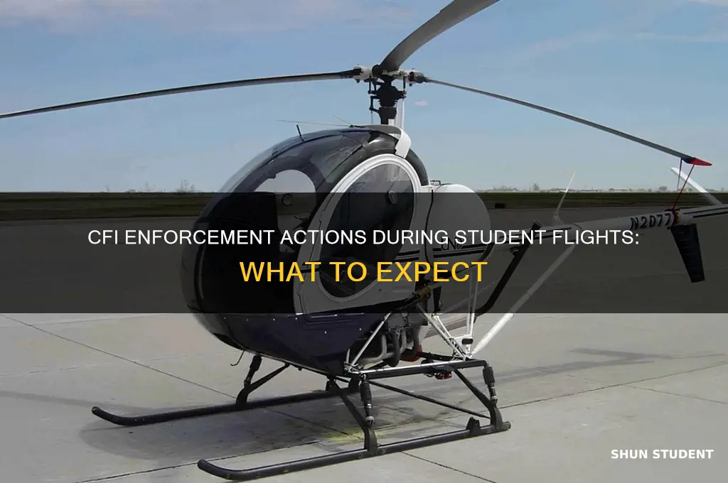 what enforcement action will a cfi with student flying