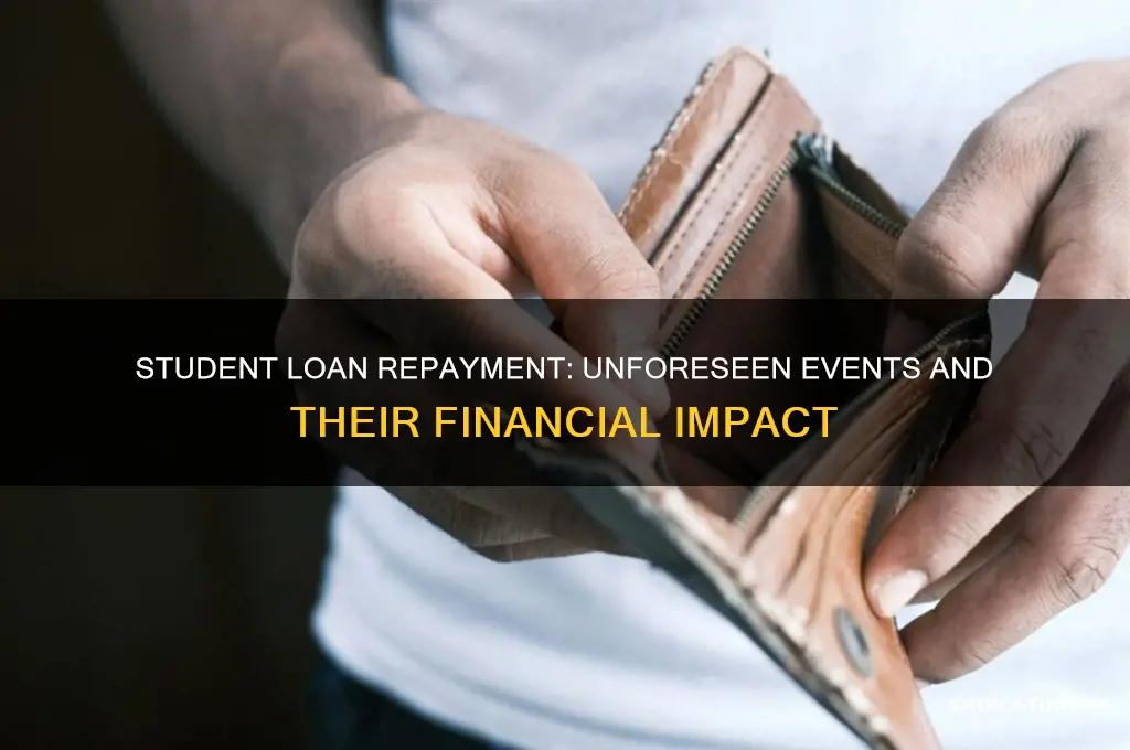 what events might interfere with paying back your student loans